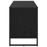 vidaXL TV Kast met lade Zwart Eiken 100 x 36 x 49,5 cm Bewerkt hout