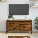 vidaXL TV Kast met lade Zwart Eiken 100 x 36 x 49,5 cm Bewerkt hout