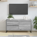 vidaXL TV Kast met lade Zwart Eiken 100 x 36 x 49,5 cm Bewerkt hout