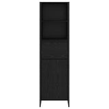 vidaXL Boekenkast met lade Zwart Eiken 43 x 36 x 150.5 cm Bewerkt hout
