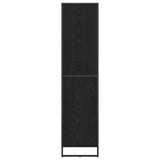 vidaXL Boekenkast met lade Zwart Eiken 43 x 36 x 150.5 cm Bewerkt hout