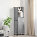 vidaXL Boekenkast met lade Zwart Eiken 43 x 36 x 150.5 cm Bewerkt hout