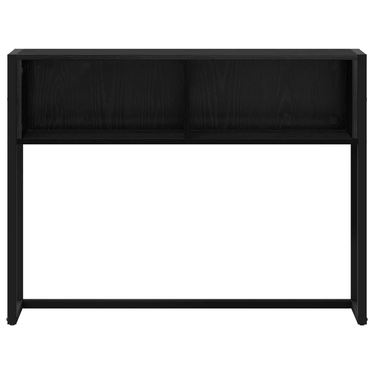 vidaXL Bijzettafel Zwart Eiken 100 x 36 x 75 cm Bewerkt hout