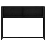 vidaXL Bijzettafel Zwart Eiken 100 x 36 x 75 cm Bewerkt hout