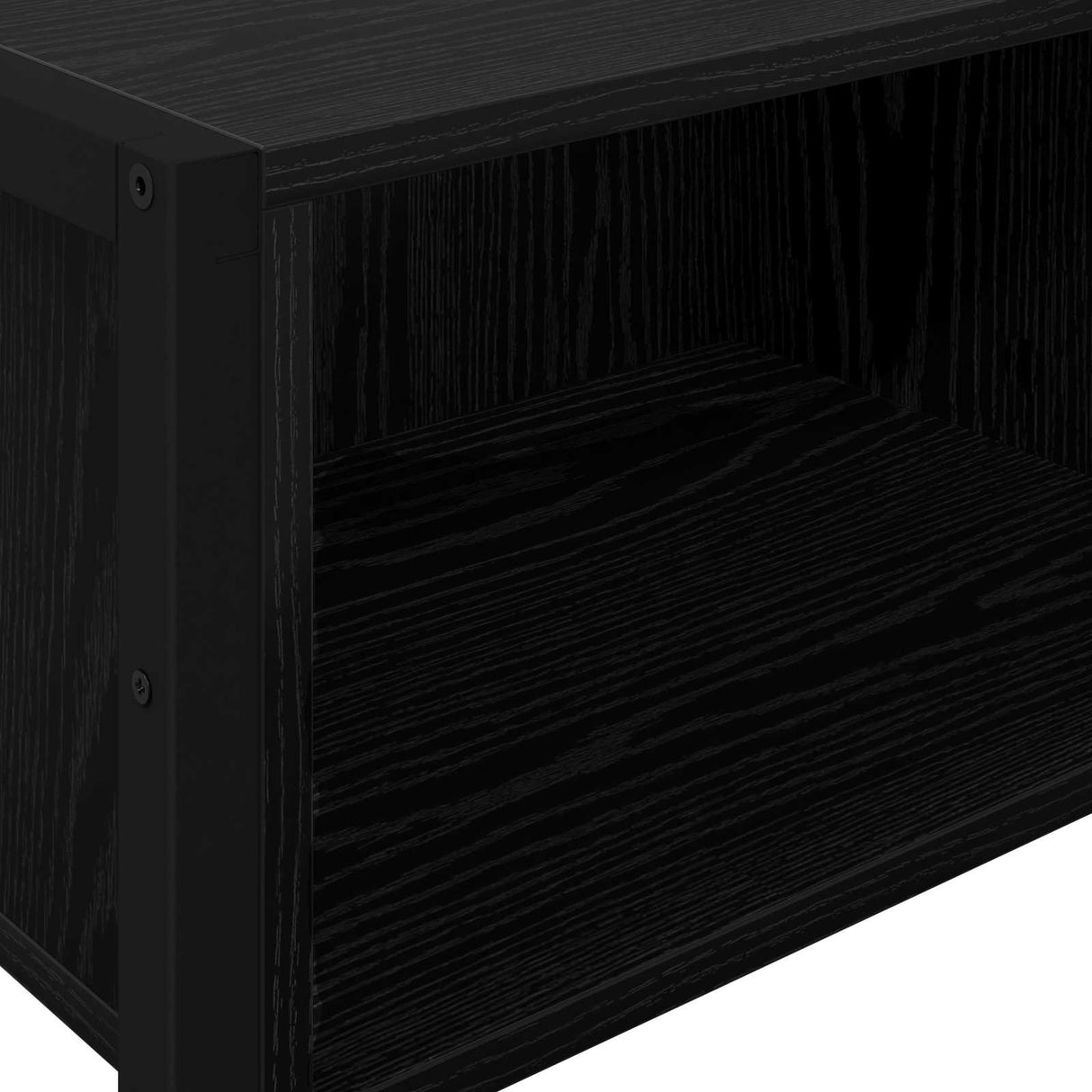 vidaXL Bijzettafel Zwart Eiken 100 x 36 x 75 cm Bewerkt hout