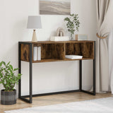vidaXL Bijzettafel Zwart Eiken 100 x 36 x 75 cm Bewerkt hout