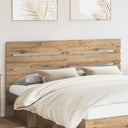 vidaXL Hoofdbord Wit Bewerkt hout