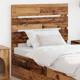 vidaXL Hoofdbord Wit Bewerkt hout