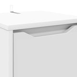 vidaXL Badkamerkast met lade Wit 30,5 x 30 x 101 cm Bewerkt hout