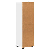 vidaXL Badkamerkast met lade Wit 30,5 x 30 x 101 cm Bewerkt hout