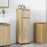 vidaXL Badkamerkast met lade Wit 30,5 x 30 x 101 cm Bewerkt hout