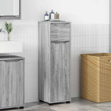 vidaXL Badkamerkast met lade Wit 30,5 x 30 x 101 cm Bewerkt hout
