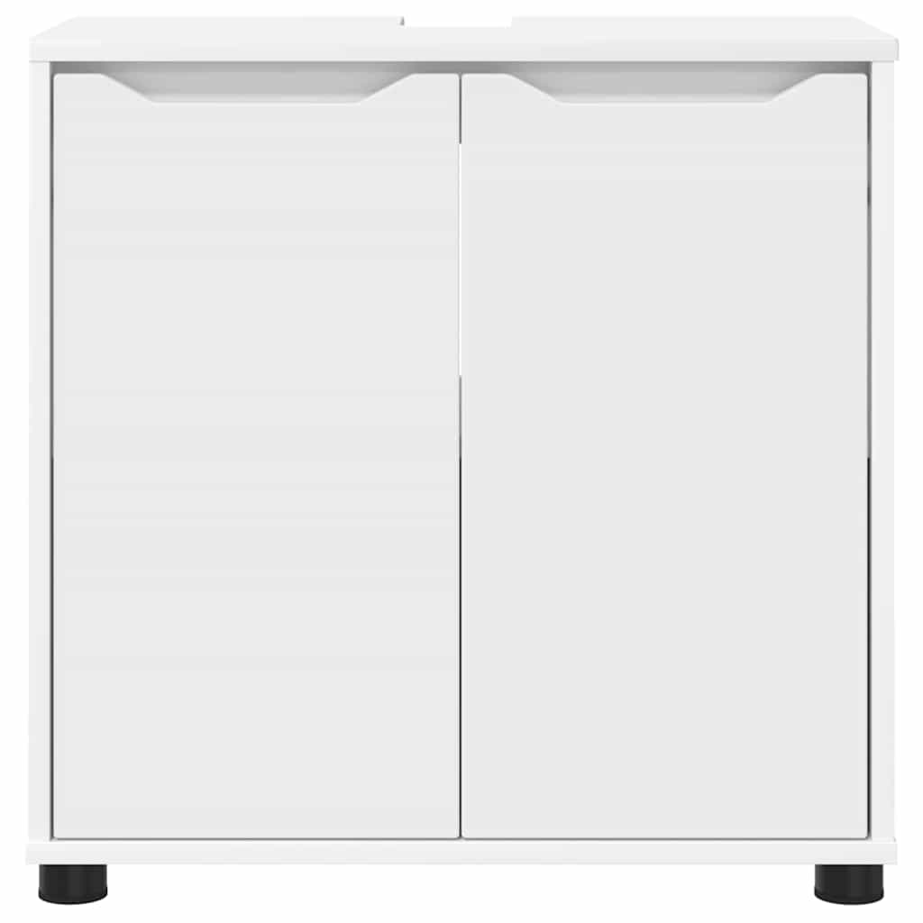 vidaXL Badkamer wastafelkast Wit 60 x 30 x 60 cm Bewerkt hout