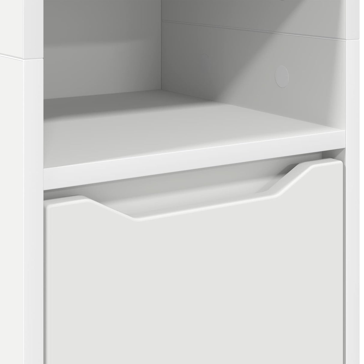 vidaXL Badkamerkast met plank Wit 30,5 x 30 x 195 cm Bewerkt hout