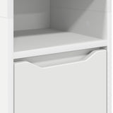 vidaXL Badkamerkast met plank Wit 30,5 x 30 x 195 cm Bewerkt hout