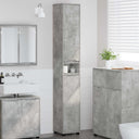 vidaXL Badkamerkast met plank Wit 30,5 x 30 x 195 cm Bewerkt hout