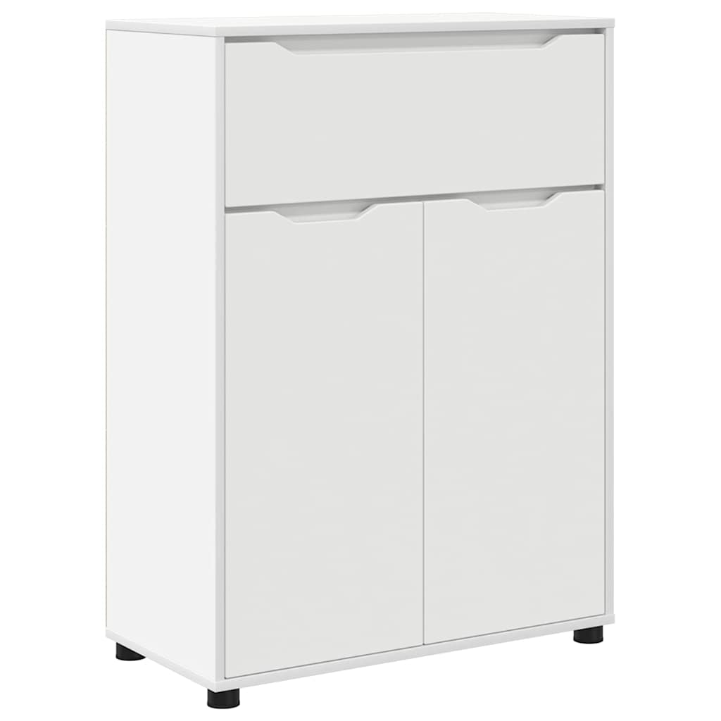 vidaXL Badkamerkast met lade Wit 72,5 x 36,5 x 100 cm Bewerkt hout