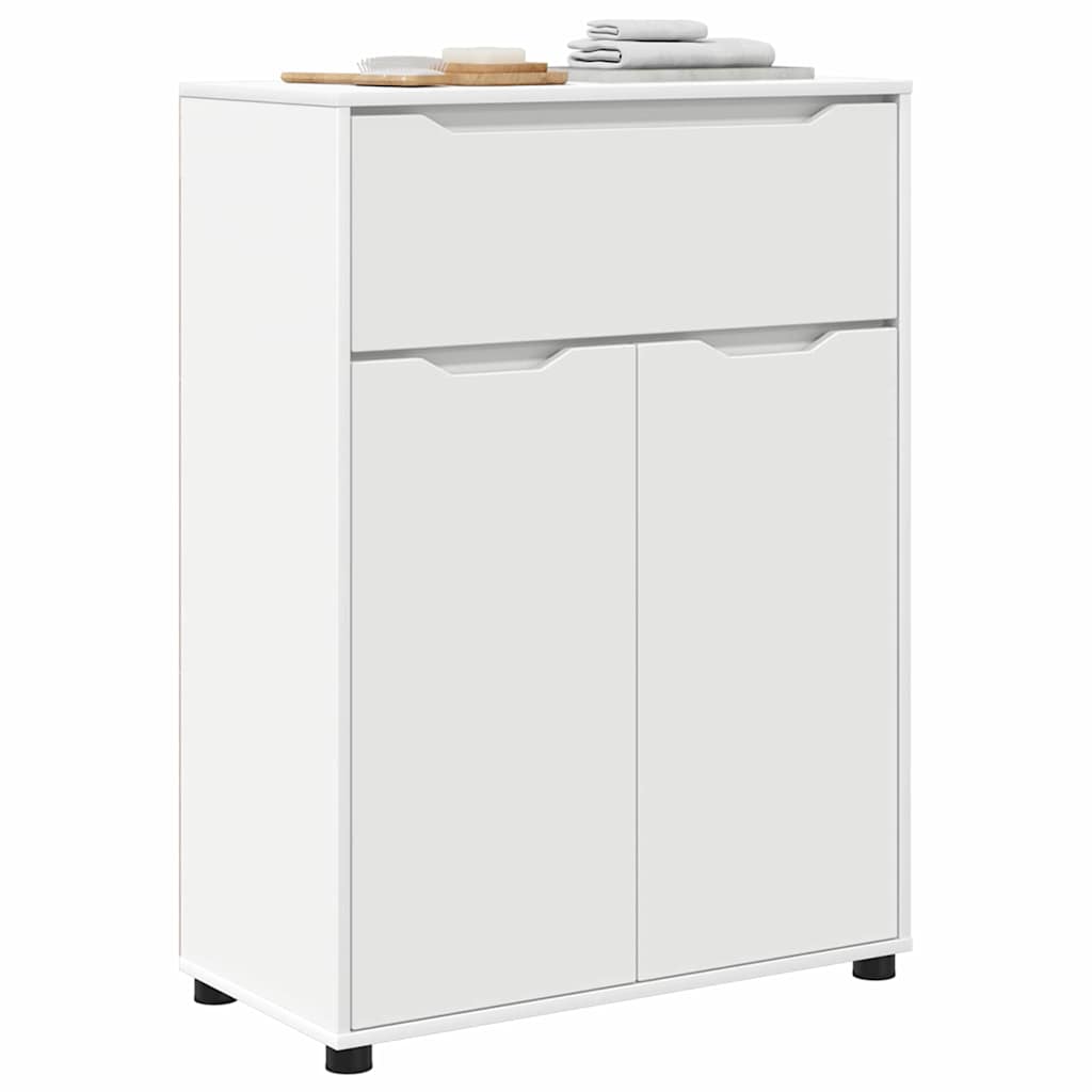 vidaXL Badkamerkast met lade Wit 72,5 x 36,5 x 100 cm Bewerkt hout