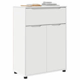 vidaXL Badkamerkast met lade Wit 72,5 x 36,5 x 100 cm Bewerkt hout