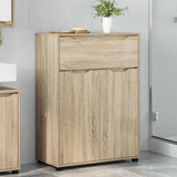 vidaXL Badkamerkast met lade Wit 72,5 x 36,5 x 100 cm Bewerkt hout