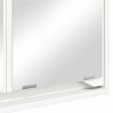 vidaXL Bathroom Mirror Cabinet with Shelf White 60x20x60 cm Engineered Wood