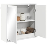 vidaXL Bathroom Mirror Cabinet with Shelf White 60x20x60 cm Engineered Wood