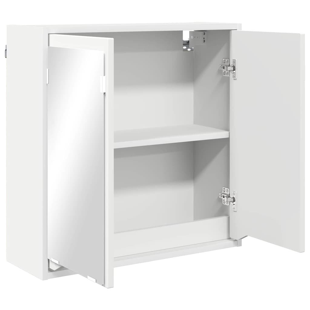vidaXL Bathroom Mirror Cabinet with Shelf White 60x20x60 cm Engineered Wood