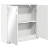 vidaXL Bathroom Mirror Cabinet with Shelf White 60x20x60 cm Engineered Wood