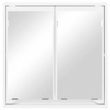 vidaXL Bathroom Mirror Cabinet with Shelf White 60x20x60 cm Engineered Wood