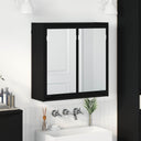 vidaXL Bathroom Mirror Cabinet with Shelf White 60x20x60 cm Engineered Wood
