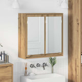 vidaXL Bathroom Mirror Cabinet with Shelf White 60x20x60 cm Engineered Wood