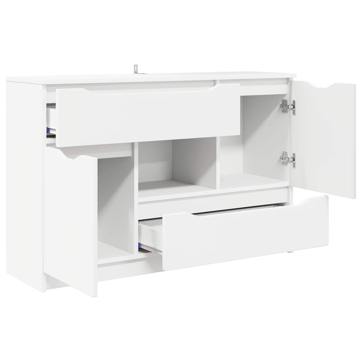 vidaXL Dressoir met lade Wit 100 x 30 x 65,6 Bewerkt hout