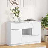 vidaXL Dressoir met lade Wit 100 x 30 x 65,6 Bewerkt hout