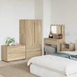 vidaXL Opbergkasten 2 pcs Wit 80 x 48 x 105 cm Bewerkt hout