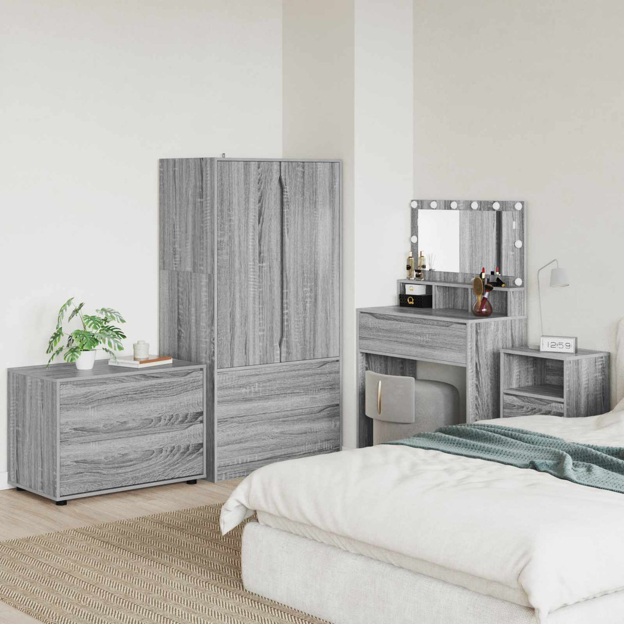 vidaXL Opbergkasten 2 pcs Wit 80 x 48 x 105 cm Bewerkt hout