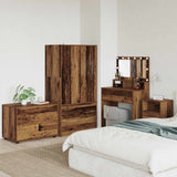 vidaXL Opbergkasten 2 pcs Wit 80 x 48 x 105 cm Bewerkt hout