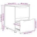 vidaXL Opbergkasten 2 pcs Wit 80 x 48 x 105 cm Bewerkt hout