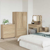 vidaXL Opbergkasten 2 pcs Wit 80 x 48 x 105 cm Bewerkt hout