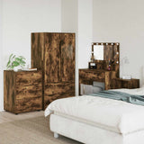 vidaXL Opbergkasten 2 pcs Wit 80 x 48 x 105 cm Bewerkt hout