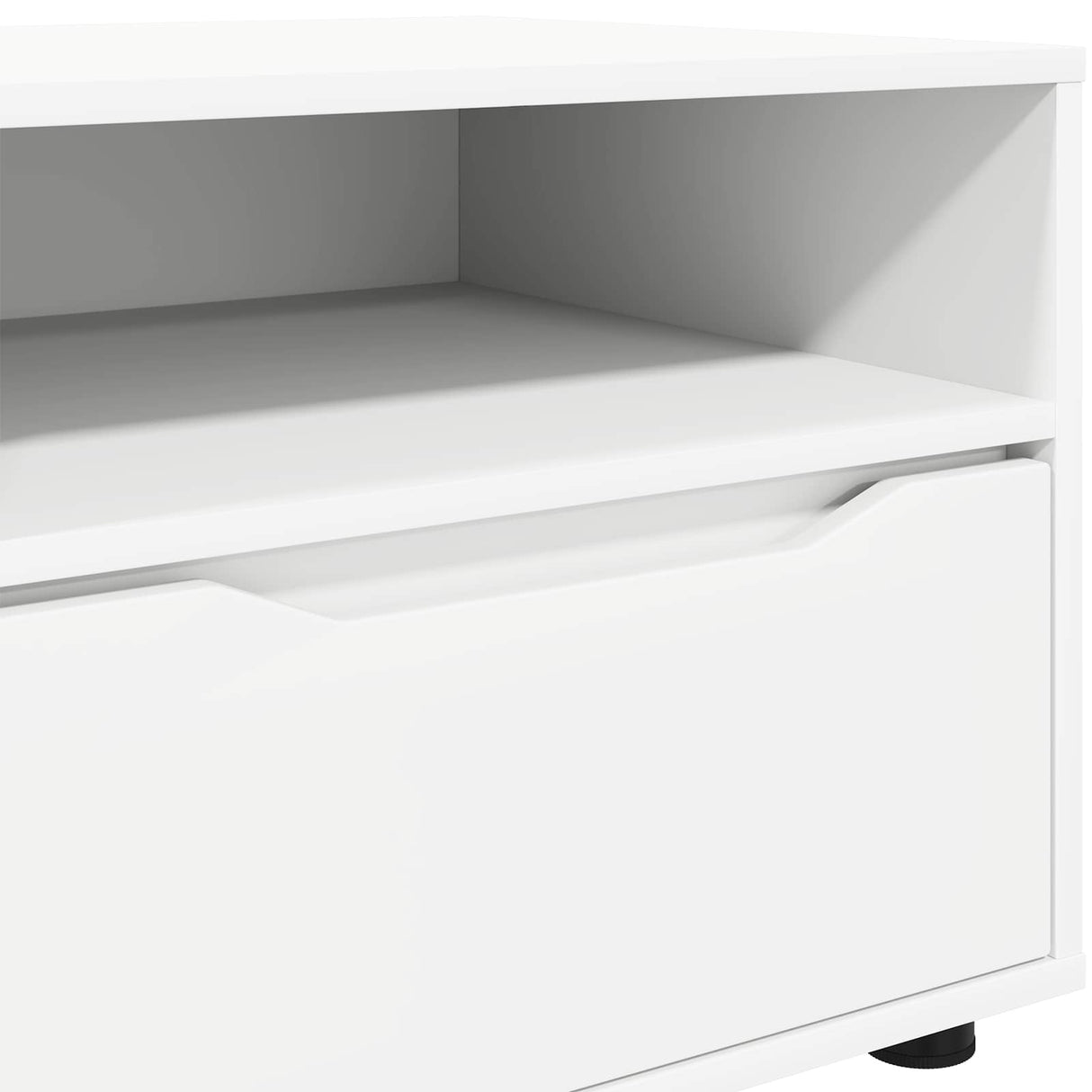 vidaXL TV Kast met lade Wit 100 x 48 x 43 cm Bewerkt hout
