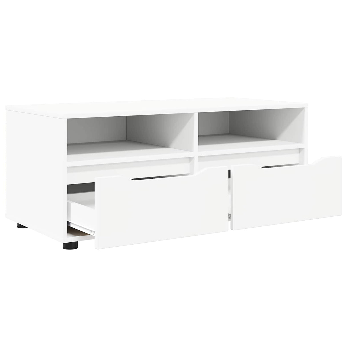 vidaXL TV Kast met lade Wit 100 x 48 x 43 cm Bewerkt hout