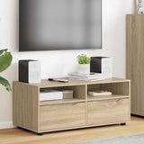 vidaXL TV Kast met lade Wit 100 x 48 x 43 cm Bewerkt hout