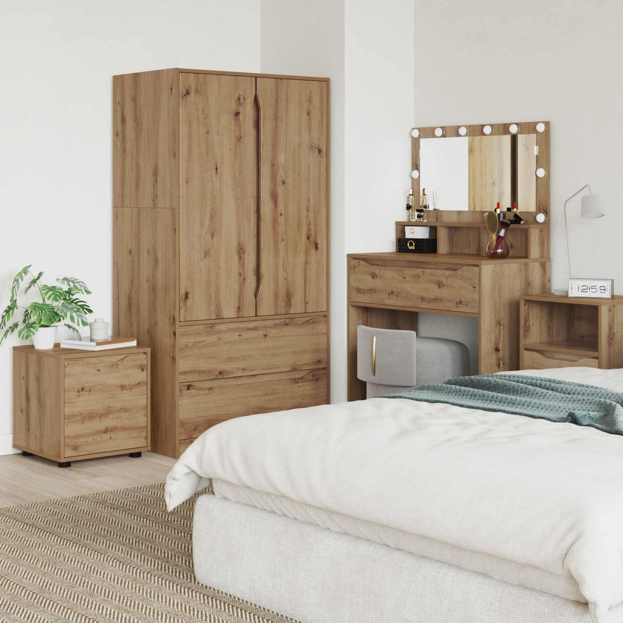 vidaXL Badkamerkast Wit 40,5 x 40 x 44 cm Bewerkt hout