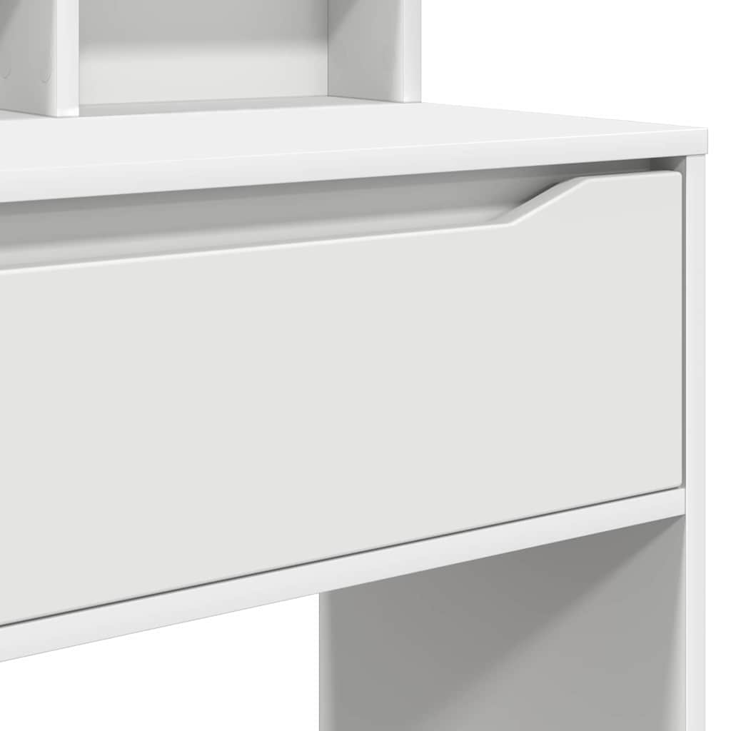 vidaXL Slaapkamer Toilet Tafels Wit 80 x 39,6 x 135 cm Bewerkt hout