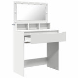 vidaXL Slaapkamer Toilet Tafels Wit 80 x 39,6 x 135 cm Bewerkt hout