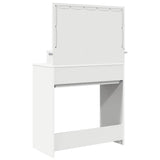 vidaXL Slaapkamer Toilet Tafels Wit 80 x 39,6 x 135 cm Bewerkt hout
