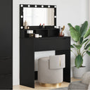 vidaXL Slaapkamer Toilet Tafels Wit 80 x 39,6 x 135 cm Bewerkt hout