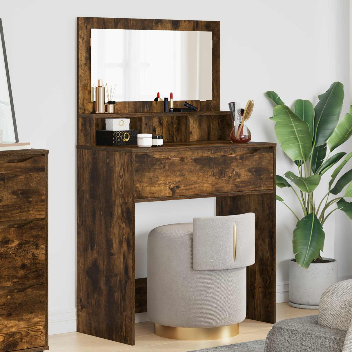 vidaXL Bedroom Dressing Tables White 80 x 39.6 x 135 cm Engineered Wood