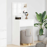 vidaXL Slaapkamer Toilet Tafels Wit 80 x 39,6 x 135 cm Bewerkt hout