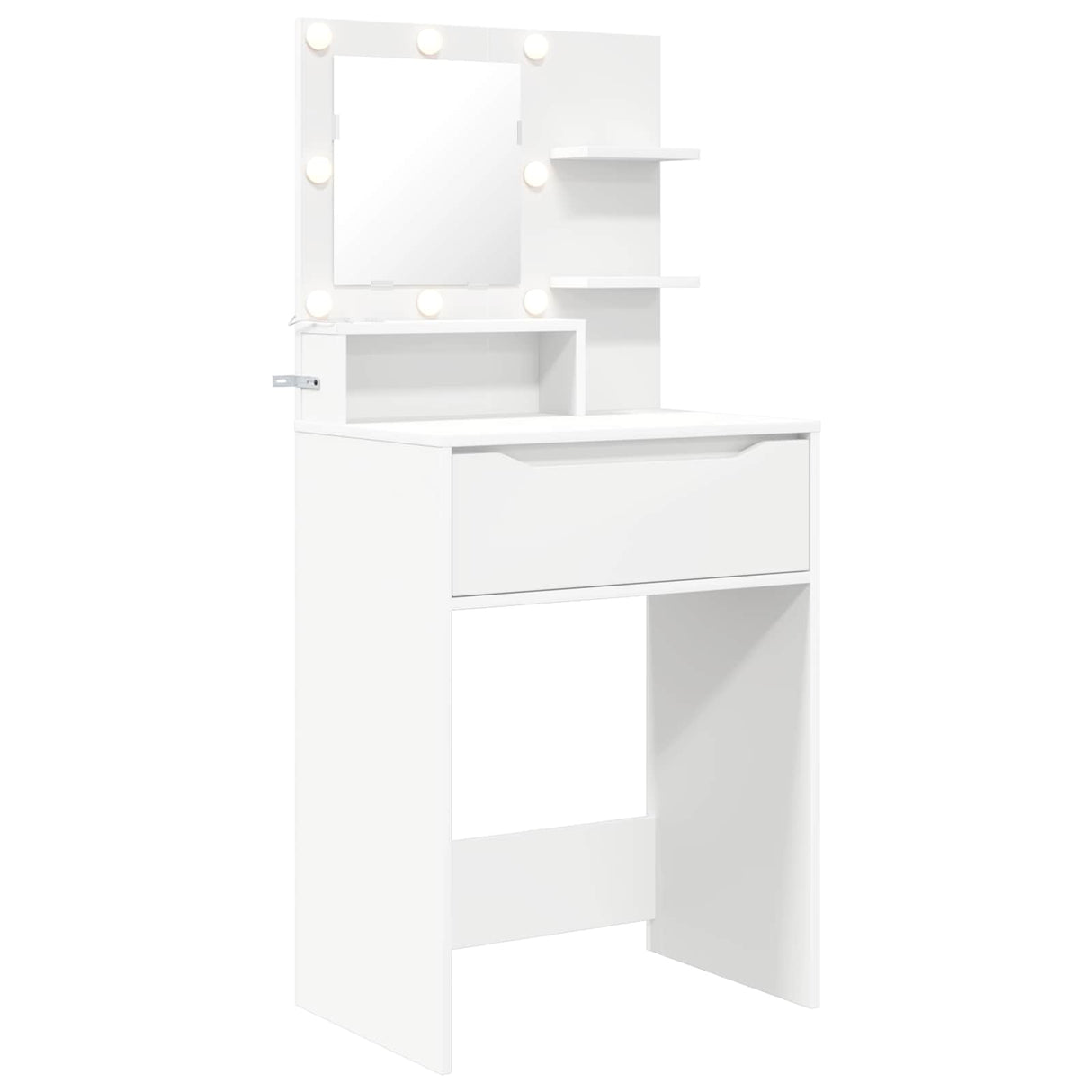 vidaXL Slaapkamer Toilet Tafels Wit 80 x 39,6 x 135 cm Bewerkt hout